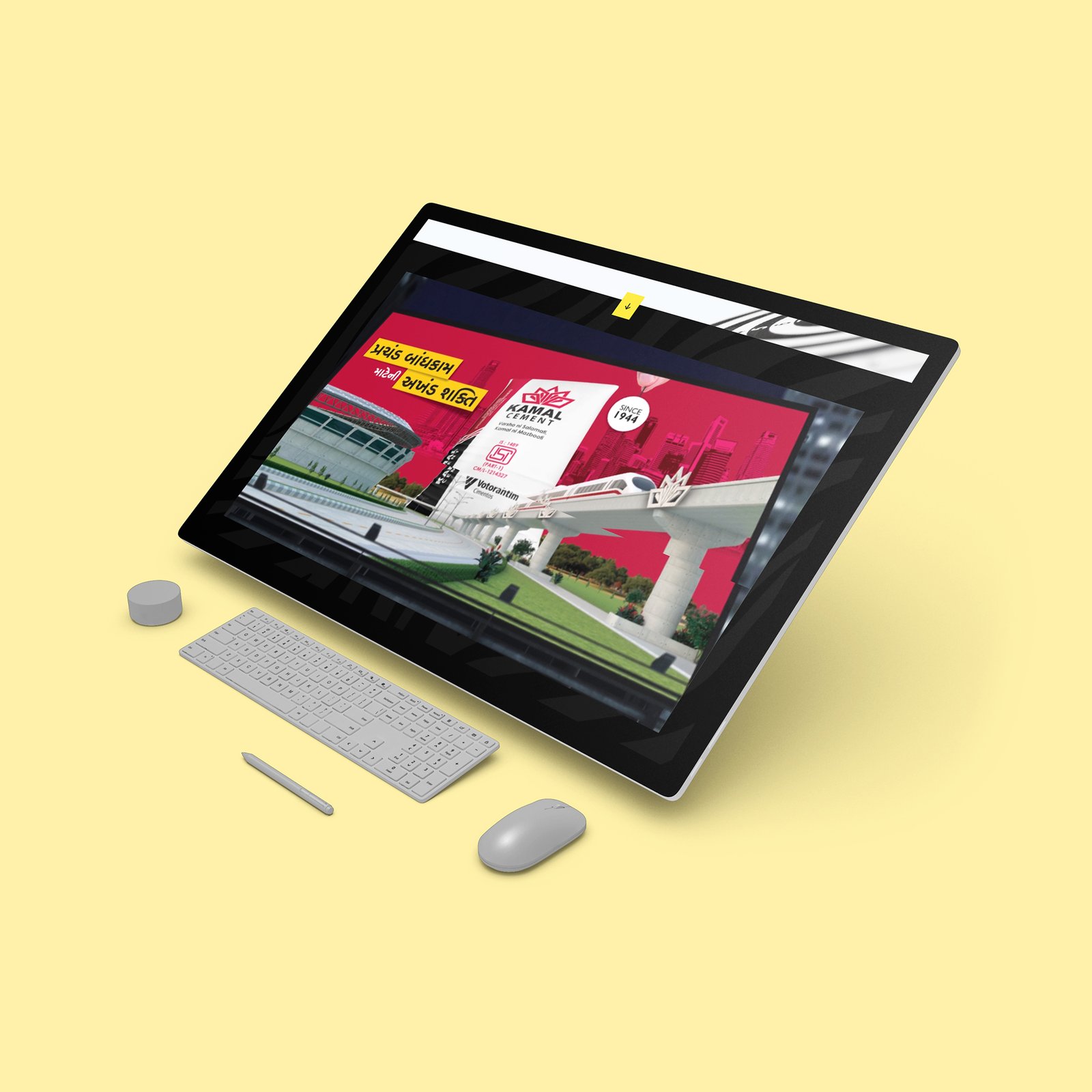 website next to a phone, highlighting Zebra Idealab's focus on web development in the advertising industry.